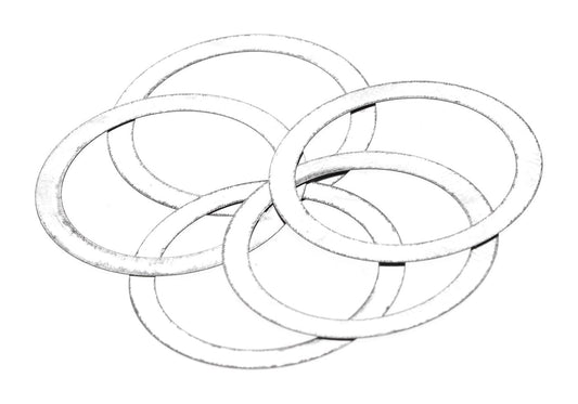 EpeS AR15 Barrel Nut Spacer 5pcs – 0.1x22.5x28mm