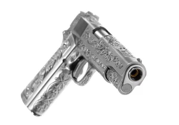 WE M1911 Etched Full Metal GBB Silver