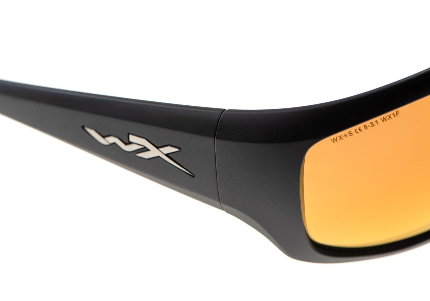 Wiley X WX Omega Captivate Polarized Bronze Mirror Black