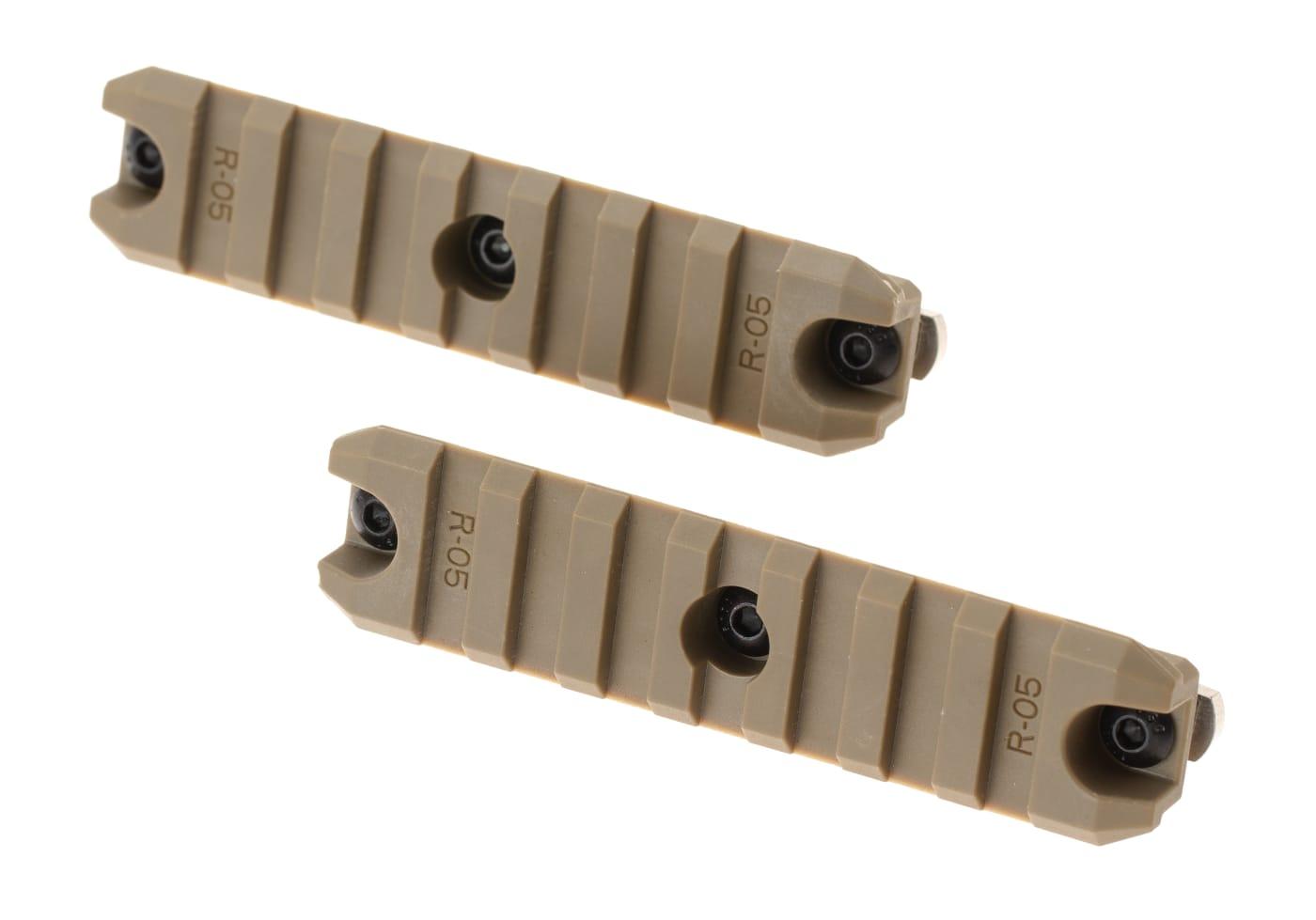 Ares 3.5 Inch M-LOK Plastic Rail 2-Pack Dark Earth