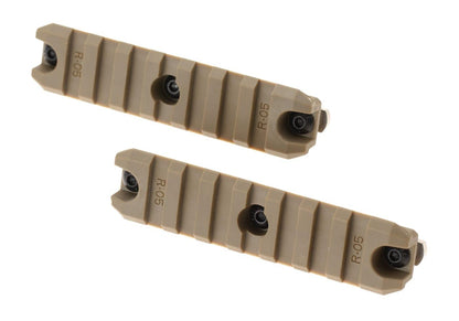 Ares 3.5 Inch M-LOK Plastic Rail 2-Pack Dark Earth