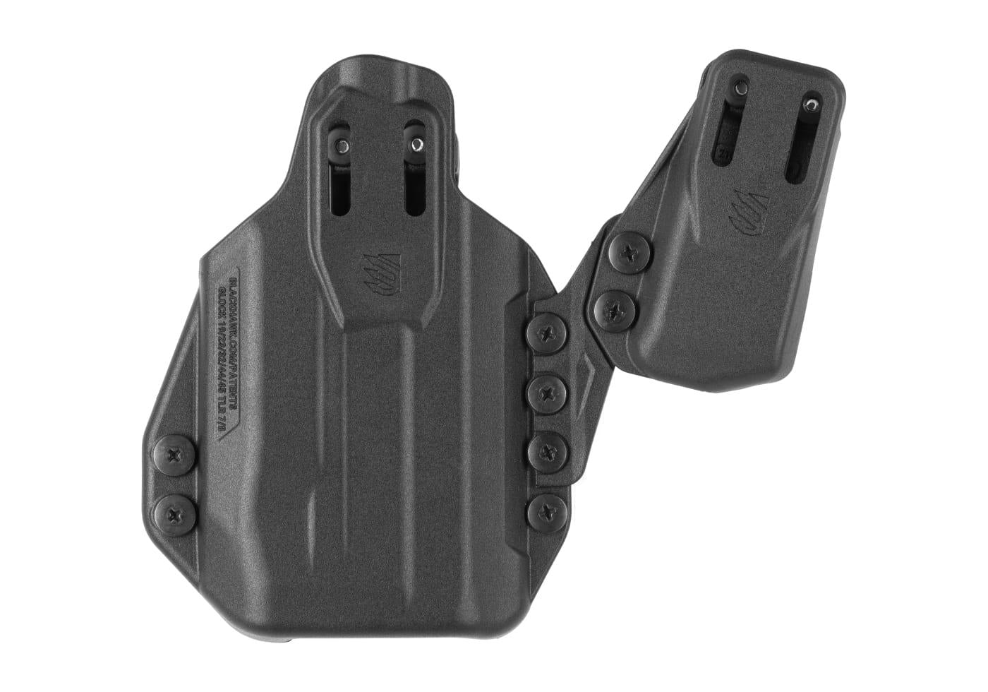 Blackhawk Stache IWB Premium Holster Kit for Glock 19/19X/23/32/44/45 TLR-7/7A/8/8A Black