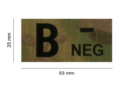 Clawgear B Neg IR Patch Multicam
