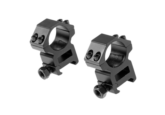 Pirate Arms 25.4mm High Type Mount Rings Black