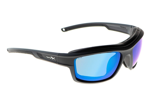Wiley X WX Ozone Captivate Polarized Blue Mirror Grey
