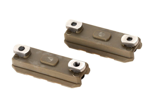 Ares 2 Inch M-LOK Plastic Rail 2-Pack Dark Earth
