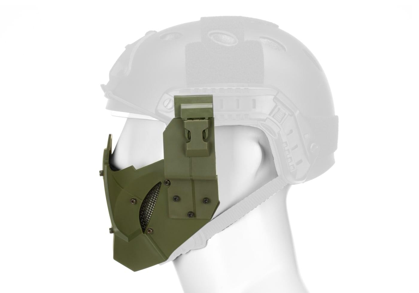 Pirate Arms Warrior Steel Half Face Mask OD