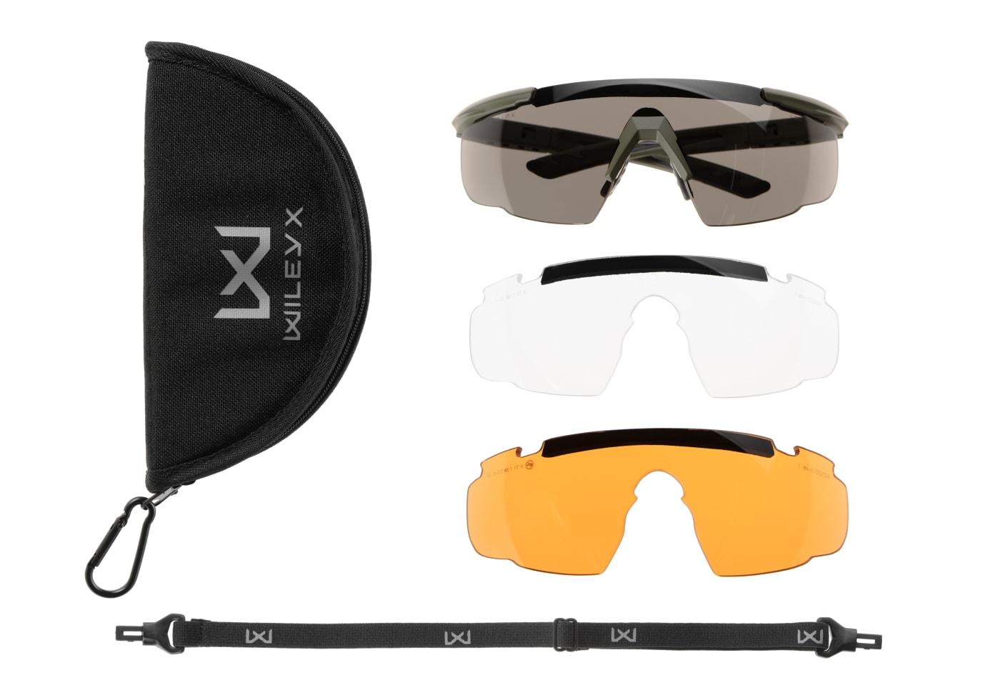 Wiley X Saber Advanced Grey / Clear / Light Rust Olive Drab