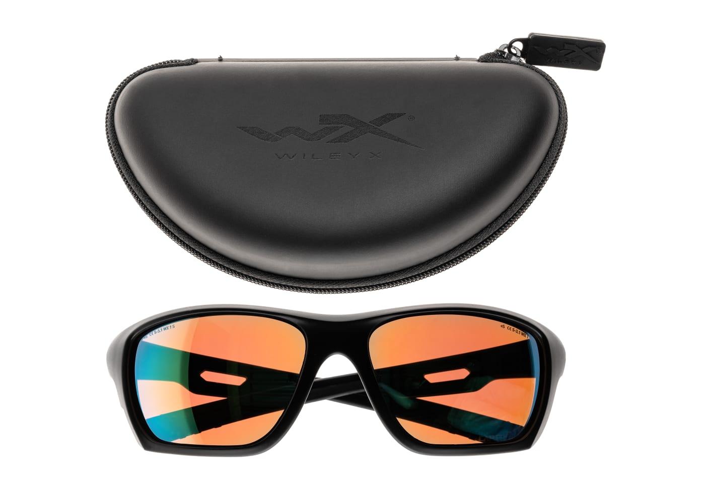 Wiley X WX Aspect Captivate Polarized Green Mirror Black