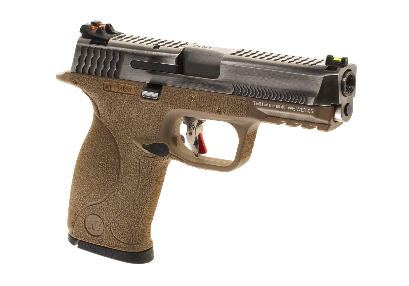 WE WET-05 SV Silver Barrel Metal Version GBB FDE