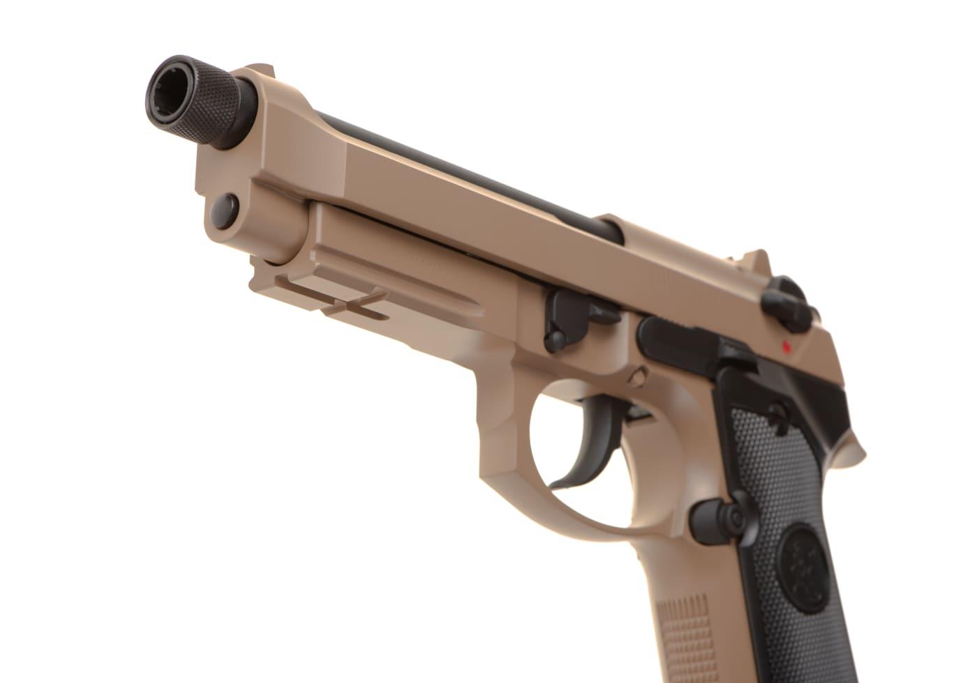 KJW M9 A1 TBC Full Metal GBB Pistol Black