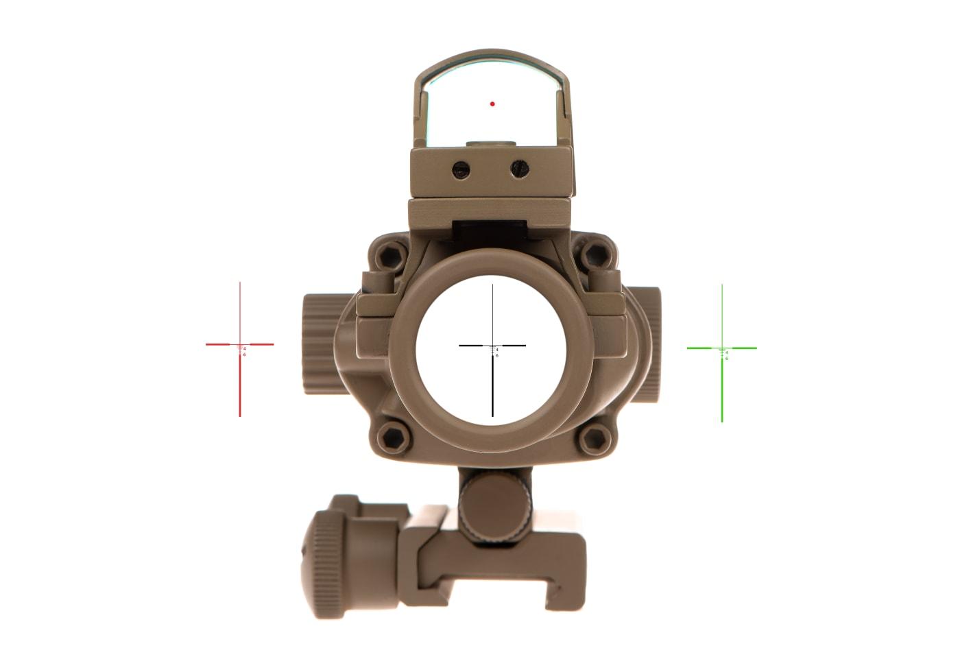 Aim-O 4x32IR Combo Combat Scope Desert