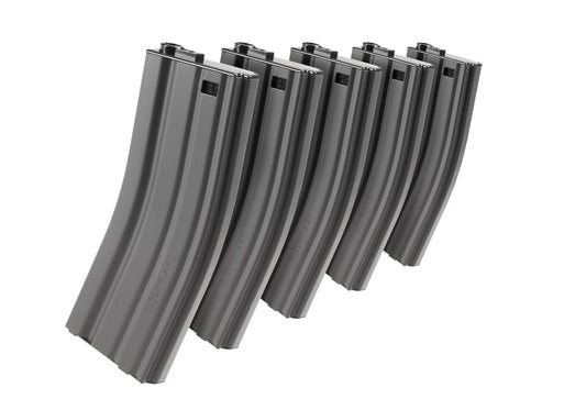 G&G Magazine M4 Midcap 125rds 5pcs Set Grey
