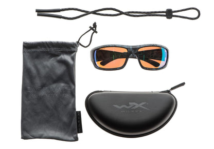 Wiley X WX Omega Captivate Polarized Green Mirror Kryptek Neptune