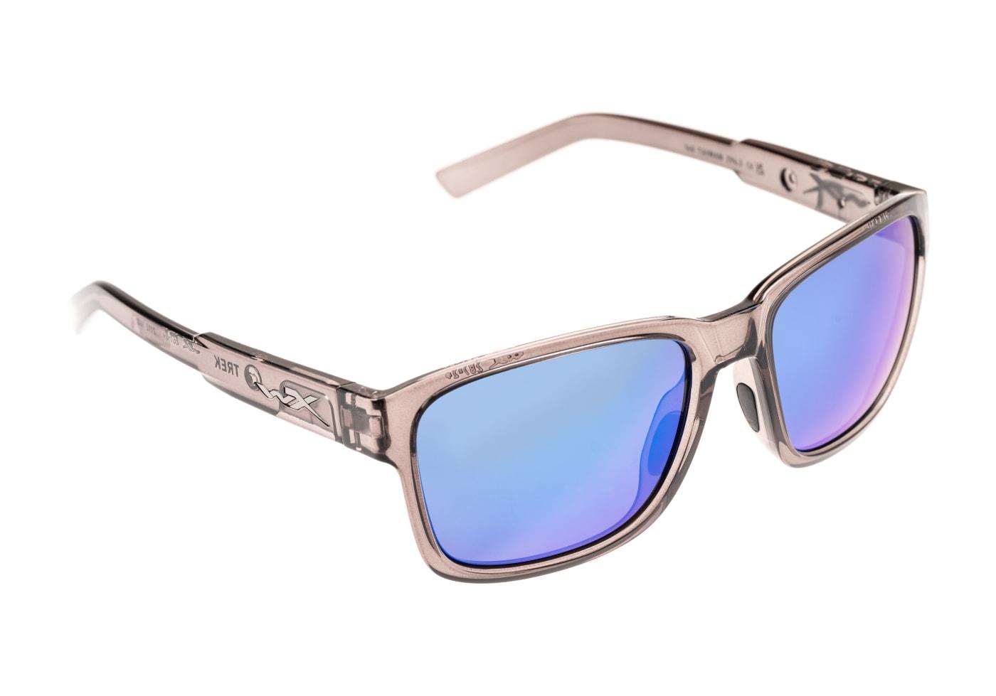 Wiley X WX Trek Captivate Polarized Blue Mirror Grey