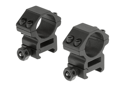 Leapers 25.4mm Mount Rings Medium Black