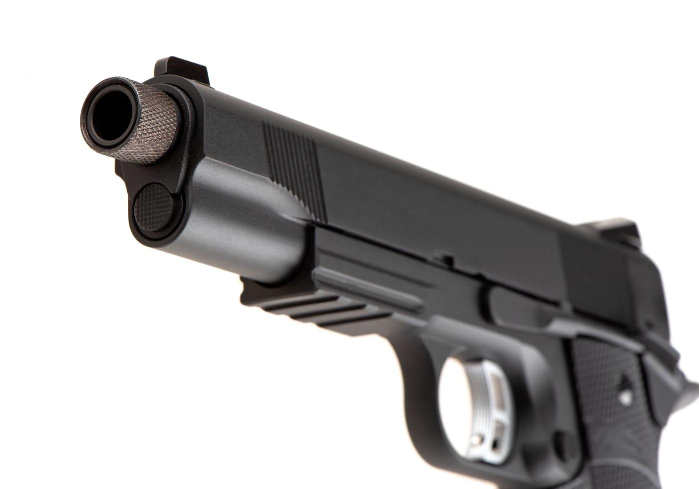 KJW M1911 MEU TBC Full Metal Co2 Pistol Black