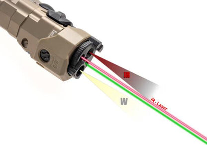 WADSN MAWL-C1 Metal Version LED + Green + IR Laser Dark Earth