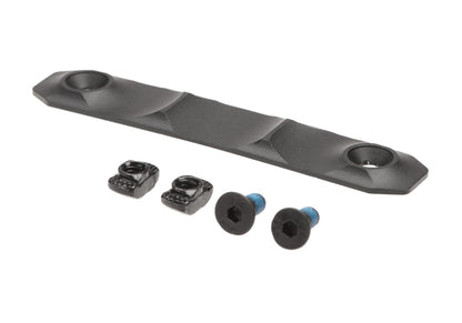 Metal Type D CNC Aluminium Rail Cover Short for M-LOK & Keymod Black