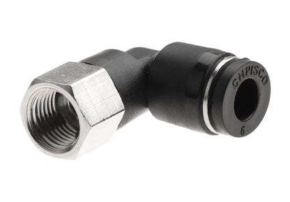 EpeS HPA 6mm Hose Coupling 90 Degree - Inner 1/8 NPT
