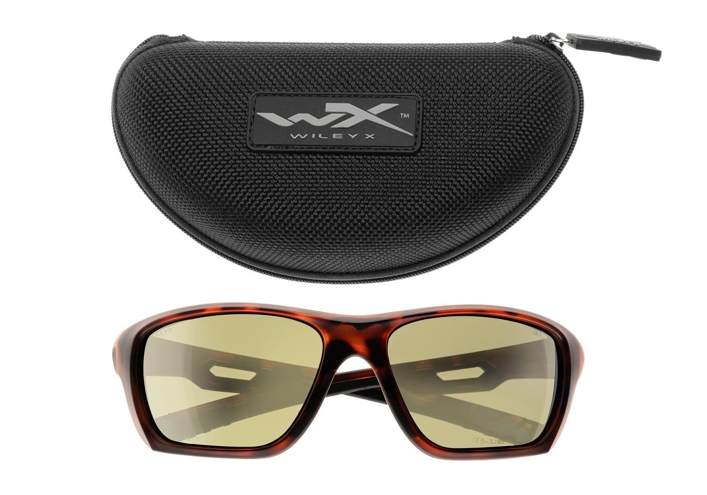 Wiley X WX Aspect Polarized Platinum Flash Brown