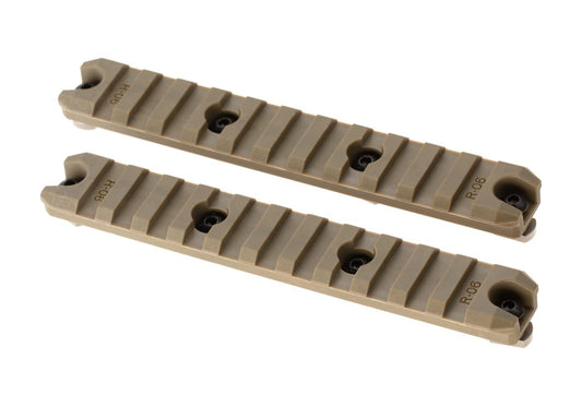Ares 5 Inch M-LOK Plastic Rail 2-Pack Dark Earth