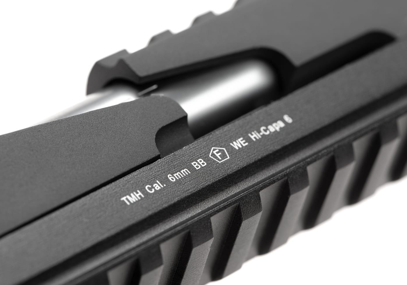 WE Hi-Capa 6 T-Rex Customs Titanium Barrel Full Metal GBB Black