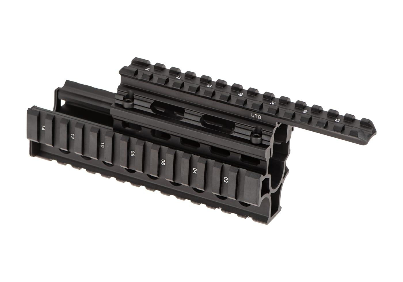 Leapers AK47 Quad Rail Handguard Black