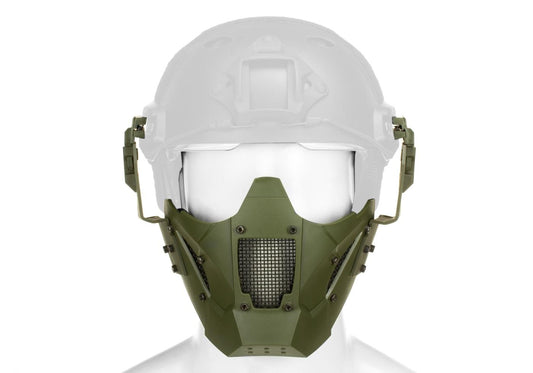 Pirate Arms Warrior Steel Half Face Mask OD