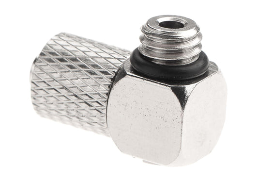 EpeS HPA 6mm Hose Coupling with Screwed Catch 90 Degree - Outer M6 Thread