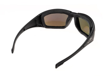 Wiley X WX Boss Captivate Polarized Blue Mirror Black