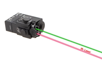 WADSN DBAL Mini Laser Module Green + IR + Green Flash + IR Flash Black