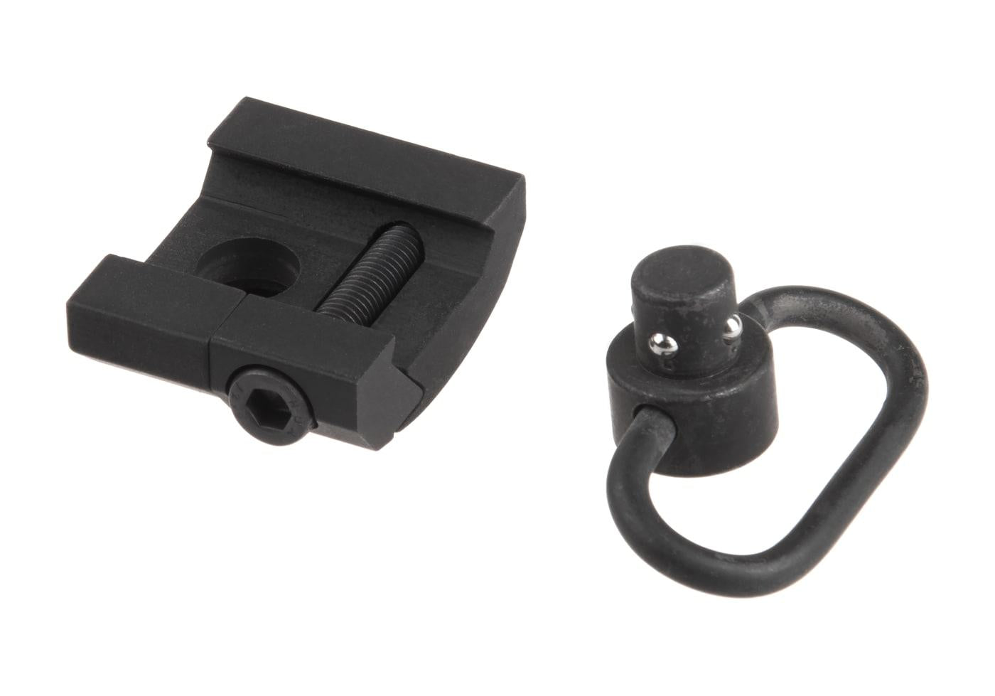 Metal GS Type QD Sling Swivel Rail Mount Black
