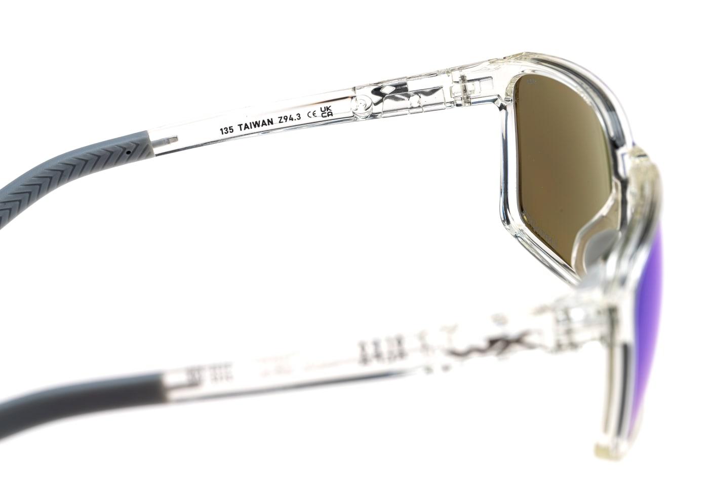 Wiley X WX Alfa Captivate Polarized Blue Mirror Transparent