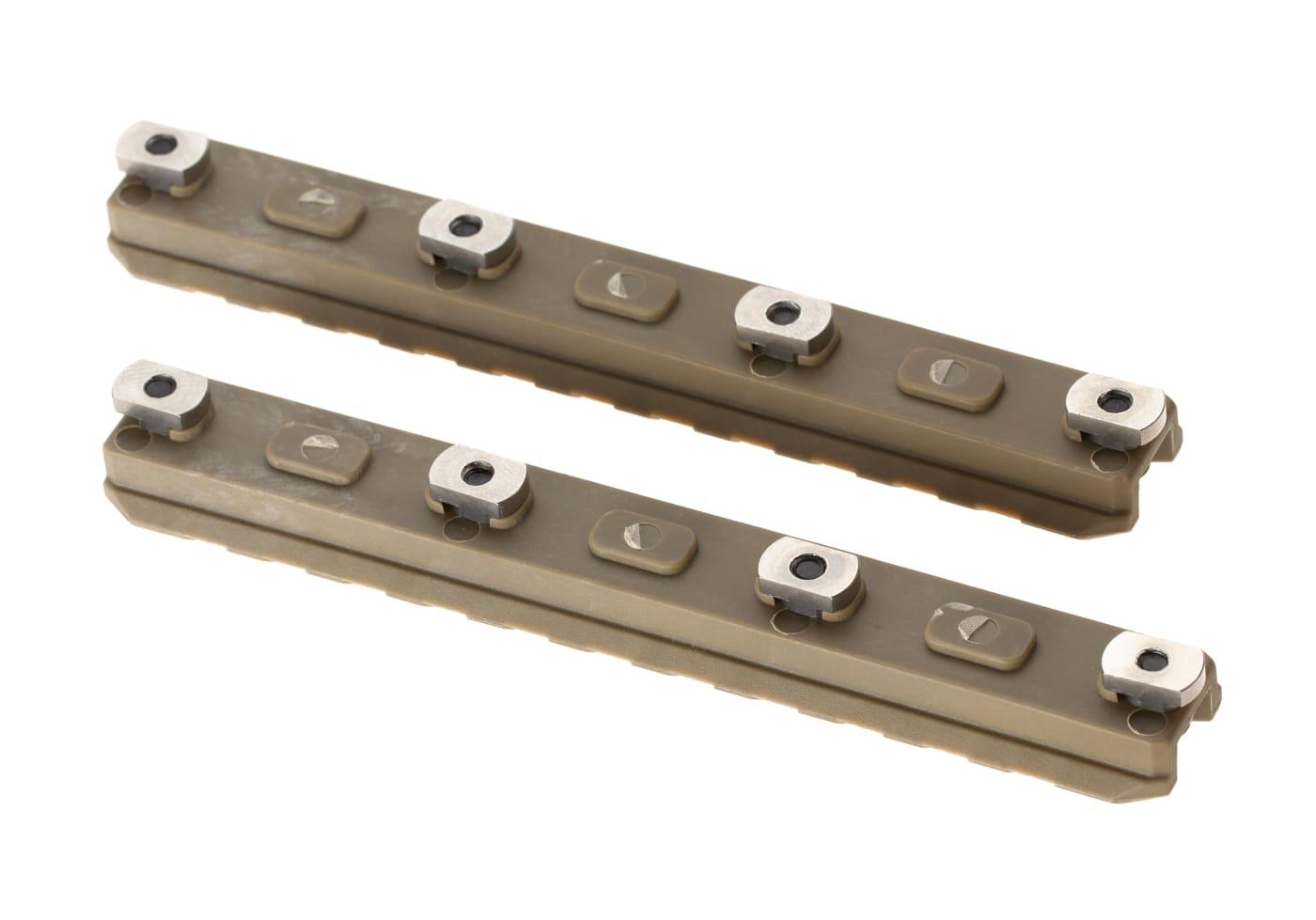 Ares 5 Inch M-LOK Plastic Rail 2-Pack Dark Earth