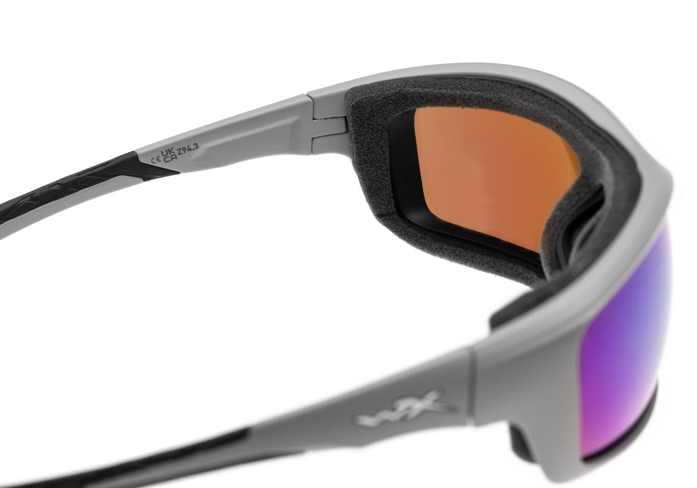 Wiley X WX Grid Captivate Polarized Green Mirror Grey