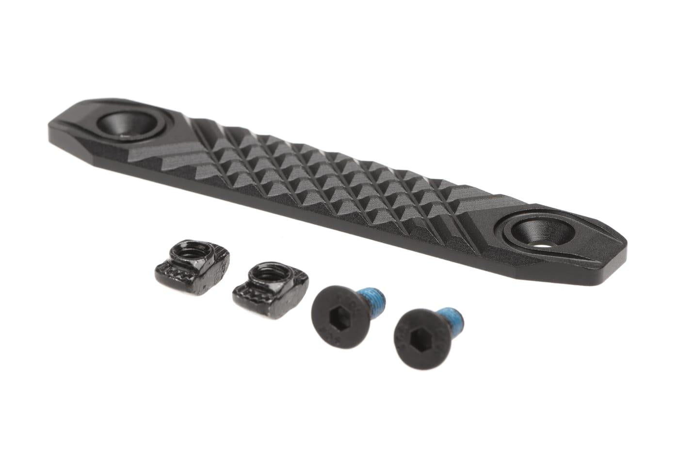 Metal Type M CNC Aluminium Rail Cover Short for M-LOK & Keymod Black