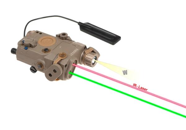 WADSN LA-5C UHP Illuminator / Laser Module Green + IR Dark Earth