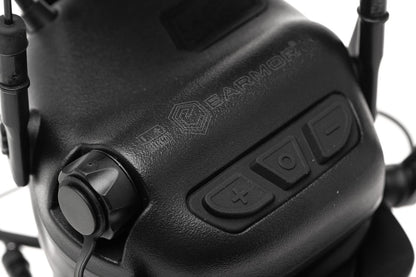 Earmor M32X Plus Hearing Protection Set for ARC Helmet Rails Black