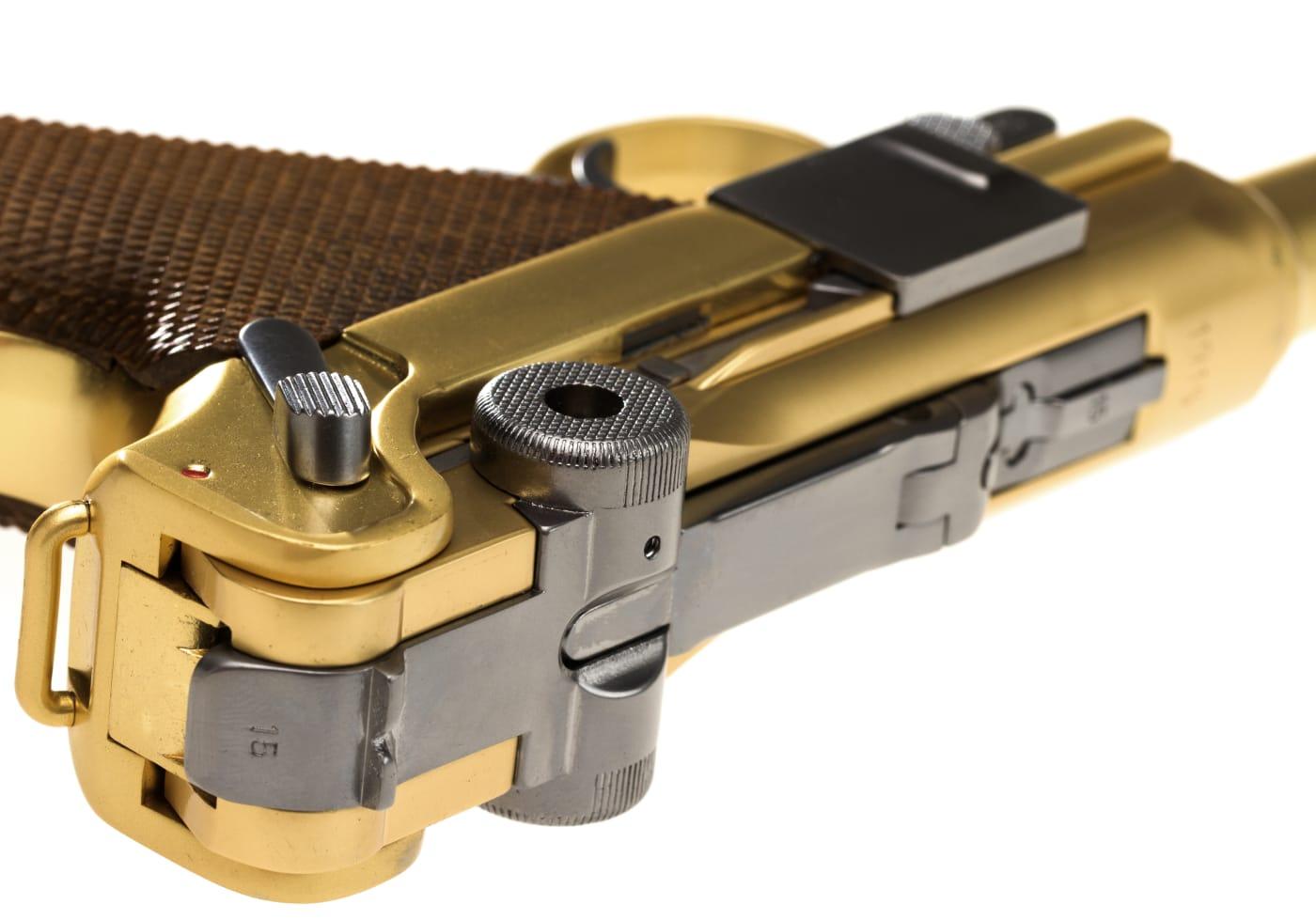 WE P08 Full Metal GBB Gold