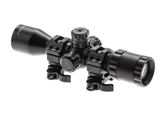 Leapers BugBuster 3-12X32 Rifle Scope Side AO Mil-Dot With QD Rings Black