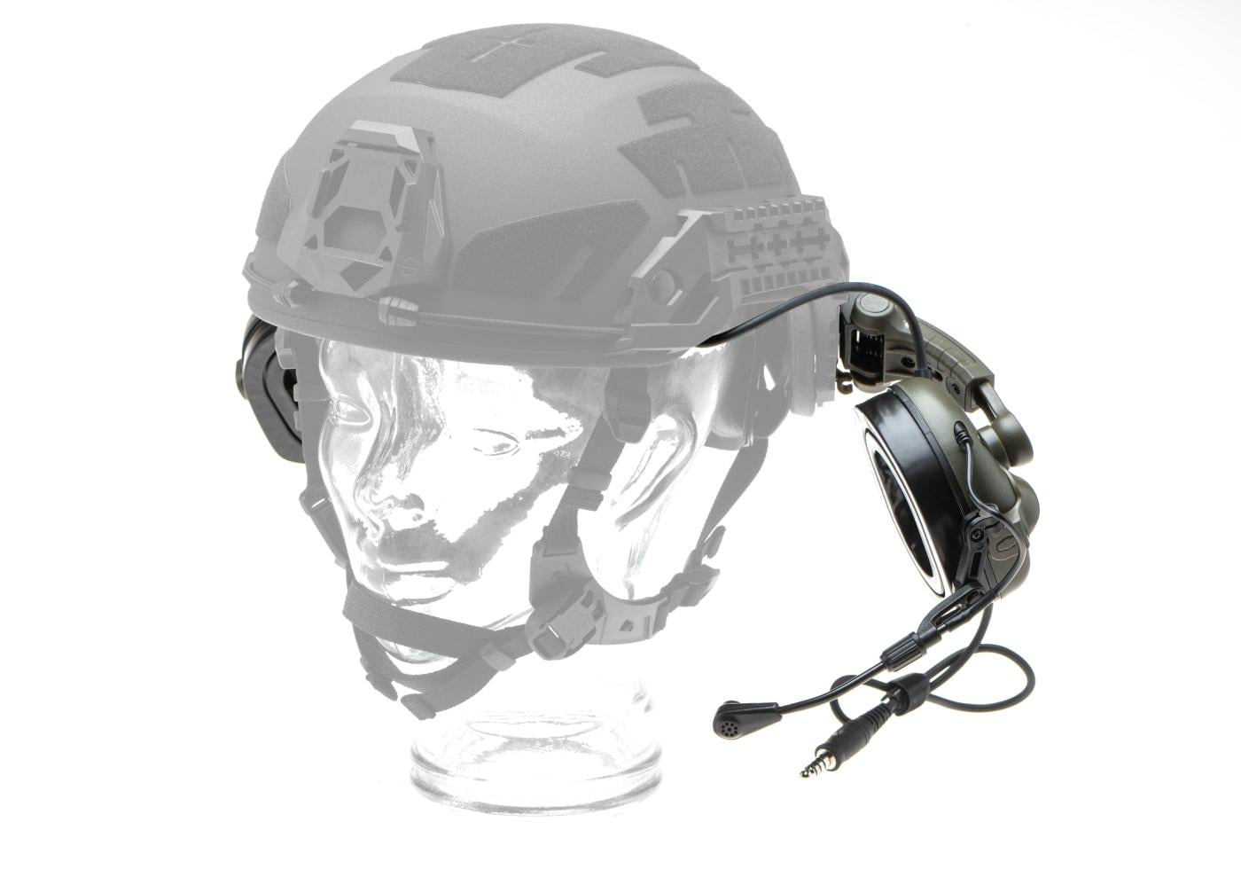 Earmor M32X Plus Hearing Protection Set for ARC Helmet Rails Foliage Green