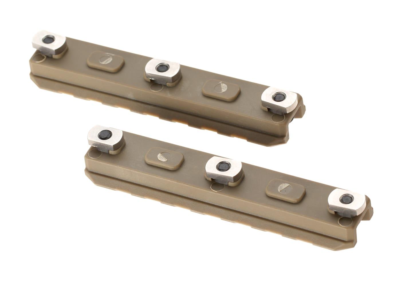 Ares 3.5 Inch M-LOK Plastic Rail 2-Pack Dark Earth