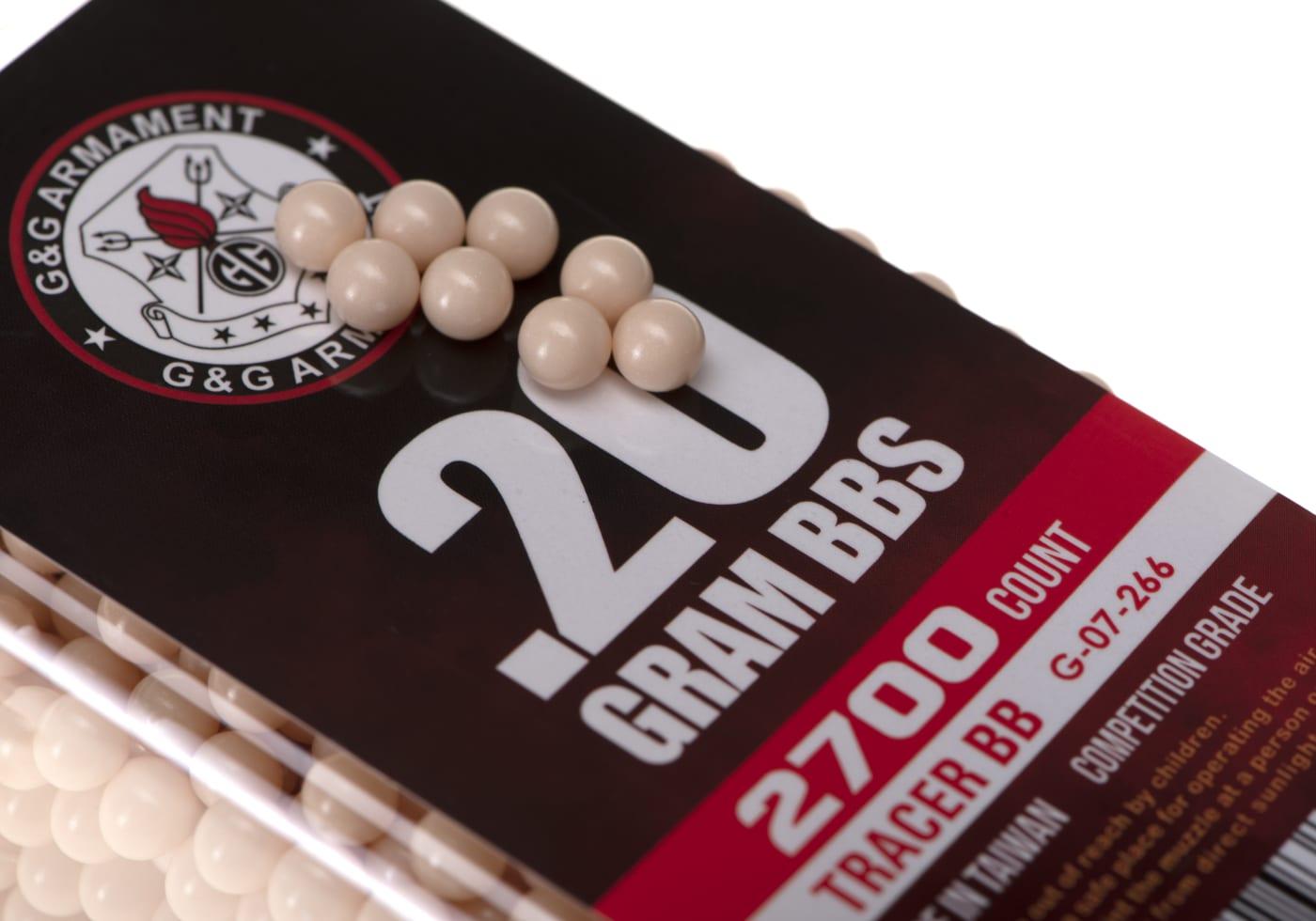 G&G 0.20g Tracer BBs 2700rds Red