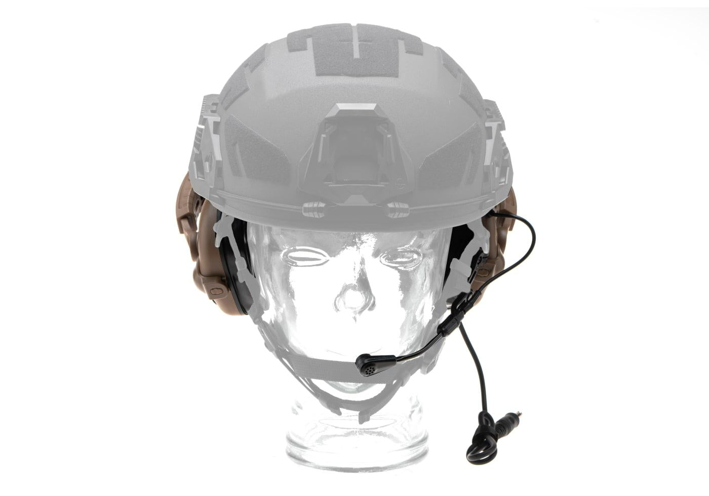 Earmor M32X Plus Hearing Protection Set for ARC Helmet Rails Coyote