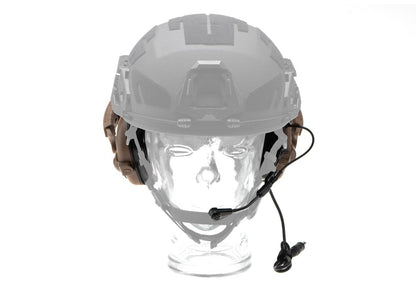 Earmor M32X Plus Hearing Protection Set for ARC Helmet Rails Coyote
