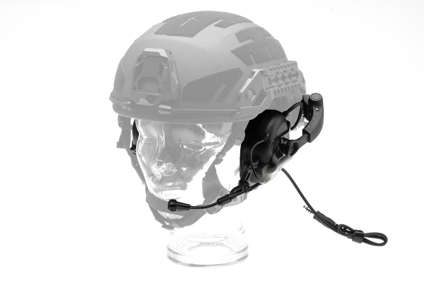 Earmor M32X Plus Hearing Protection Set for ARC Helmet Rails Black