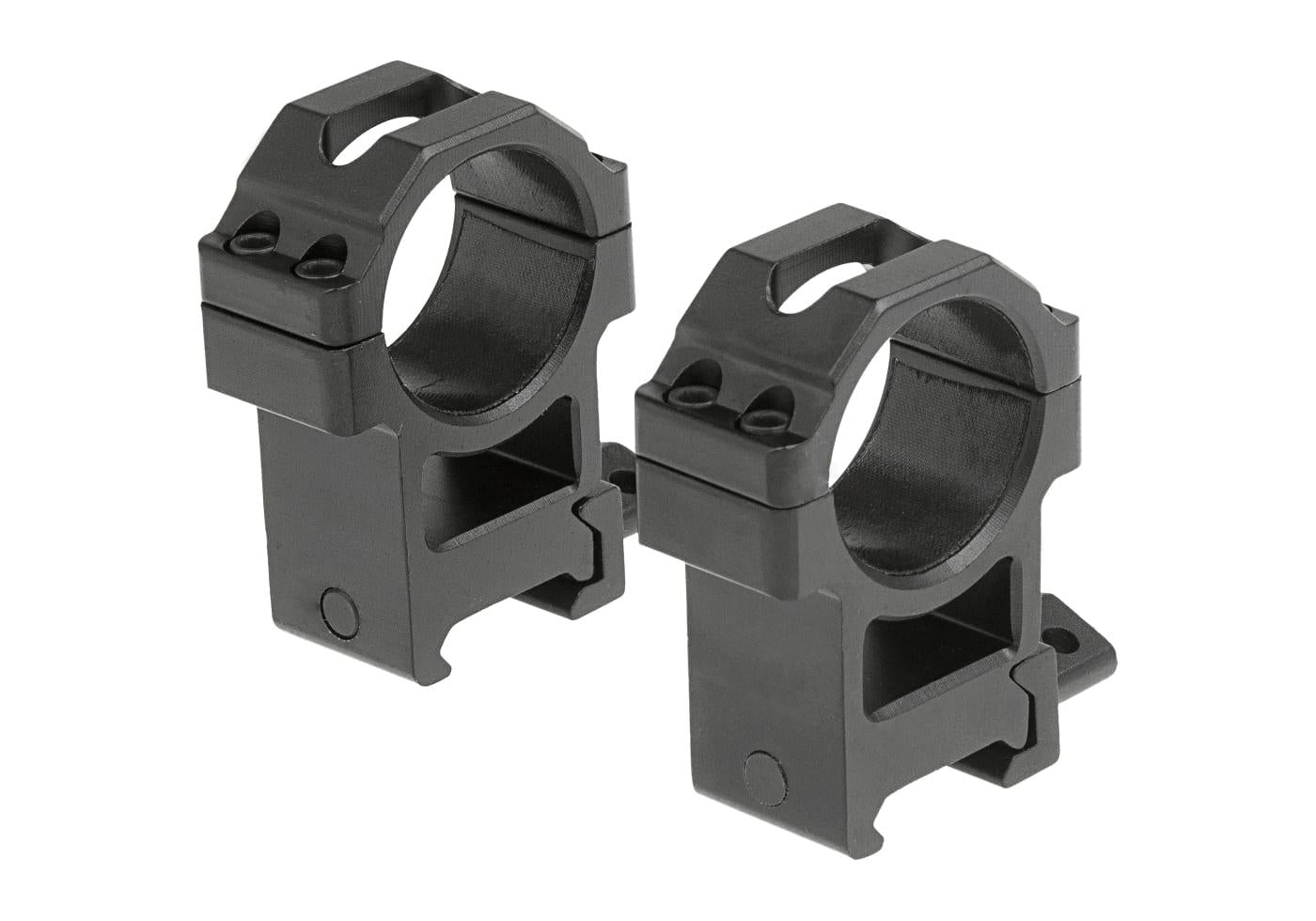 Leapers 30mm CNC Mount Rings High Black