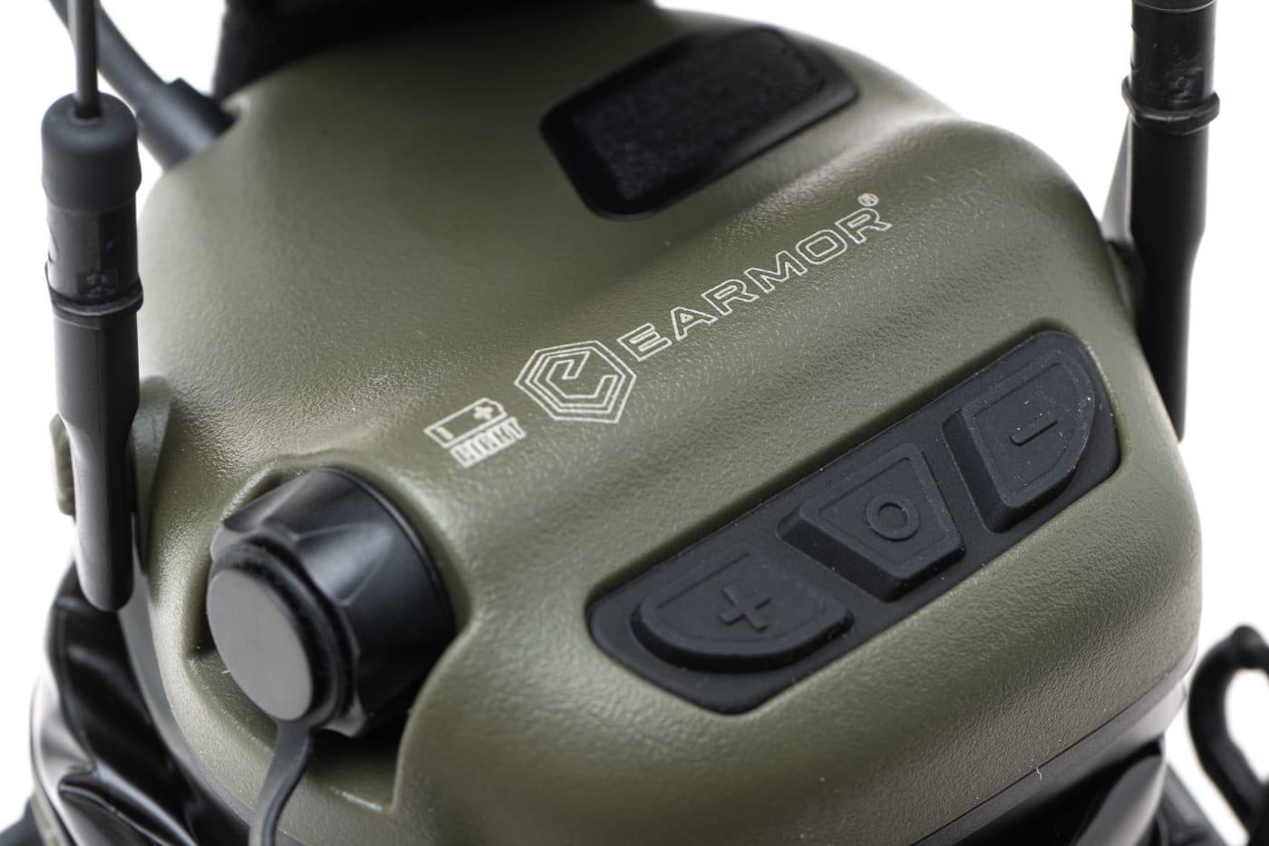 Earmor M32X Plus Hearing Protection Set for ARC Helmet Rails Foliage Green