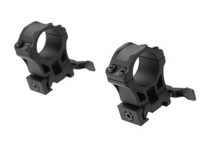 Leapers Accu-Sync QR 25.4mm High Profile Rings Black Scope Mounts